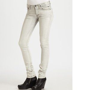 RICK OWENS DRKSHDW Bleach Stone Wash Skinny Jeans